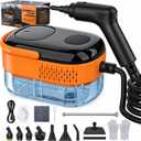 Steam Cleaner for Home & Car-Portable Handheld Steamer for Cleaning with 3-Level Handle, 15s Heat-Up, Large Tank, 16 Accessories - Clean Grease, Grout, Tile, Floor, Couch, Dirt, Furniture