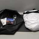 Aramox 120 Inch Projector Screen, 16:9 HD Anti Crease White Polyester Portable Outdoor Movie Screen with Dual Tripod for Home Theater Office Classroom Presentations