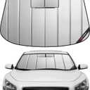 Windshield Sun Shade for Nissan Maxima 2009-2014,Thicken Front Windshield Sunshade for Summer,6 Layers Sun Shield,Accordion Fold (gray)