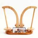 Eikovia Magnetic Wooden Yarn Holder for Crocheting and Knitting | Smooth Yarn Spinner Bowl with Magnetic Design and Instruction Manual for Crochet Knitting Yarn Storage and Crafting