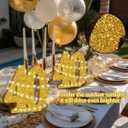 Eploger 40th Birthday Decorations for Men and Women,40th Anniversary Decorations,30cm Glod Glitter 40th Birthday Centerpieces for Table Decorations,Number 40 Table Topper Decor (Gold)