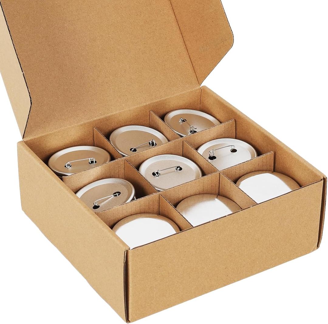 110 Sets 58mm / 2.28 inch (Approx. 2.25) Button Maker Supplies, Blank Pins Buttons Press for DIY Badge Maker Machine, Parts to Create Custom Pins