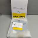 Nulaxy Bamboo 360 Rotating Book Stand for Reading, Adjustable Textbook Holder for Reading Hands-Free, Foldable Desktop Cookbook Stand with Protective Page Clips, Fits All Books - Gray