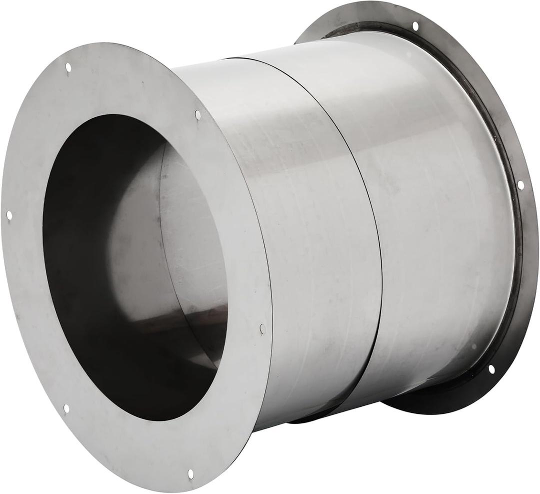 Wall Thimble For 6" Double Wall Chimney Pipe(8" Inner Ring), 304 Stainless Steel Double Wall Insulated Chimney Pipe Wall Thimble