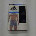adidas Men's Performance Stretch Cotton Boxer Briefs 3-Pack, Soft Underwear, Superior Comfort (Large, Black/Onix Grey)