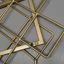 Countertop Wine Rack - 10 Bottle Freestanding Modern Gold Metal Small Wine Rack - Tabletop Wine Holder Stand for Cabinet, Pantry, Wine Bottle Storage