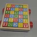 Atoylink ABC Wooden Building Blocks for Toddlers 1-3, 30 Pcs Alphabet & Number Stacking Toys with Storage Pull Toy Car Learning & Education Montessori Toys for 1 2 3 Year Old Baby Boy Girl Gifts