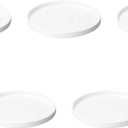 Set of 5 Shine White 8.3 inches (21.2 x 2 cm) Round Plates | Large Setomonohonpo