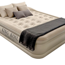 King Koil Luxury Queen Size Air Mattress with Built-in High-Speed Pump Best for Home, Camping, Guests, 13" Queen Size Luxury Double Airbed Adjustable Blow Up Mattress, Waterproof, Size 80"x60"x20"