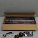 Heavy Duty Curtain Rods for Windows 66 to 120 Inches, Bronze Curtain Rods for Bedroom, Living Room, Patio, Kitchen, Adjustable with Classic Finials