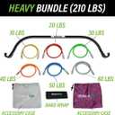 Gorilla Bow Lite All-in-One Home Gym System, Portable Resistance Band Bar for Strength Training, HIIT & Full Body Workouts, Lightweight Design for Home, Travel & Outdoor Use