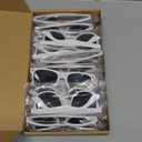 Colorful Party Sunglasses Bulk 20 Packs for Wedding Beach Summer Pool Party Supplies Goodie Bags Stuffers (White)