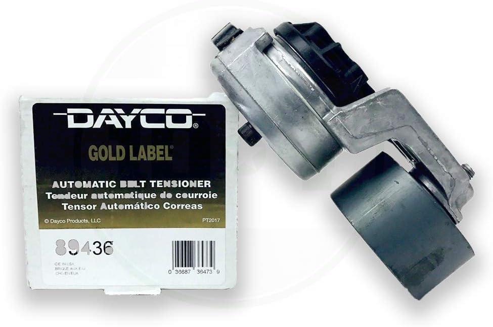 Dayco 89436 Belt Tensioner, Silver & Black