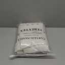 Ruffle Curtains 63 Inch Length 2 Panels, Natural Linen Textured Ruffled Curtains for Bedroom, Rod Pocket Privacy Light Filtering Farmhouse Semi-Sheer Scalloped Flowy Drapes for Windows, 58 x 63 Inch