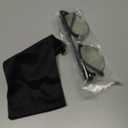 Blue Light Blocking Glasses Vintage Half Frame UV Clear Lens Anti Eyestrain Computer Gaming Glasses for Women Men (A01-matte Black Silver Frame)