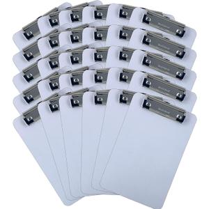 Trade Quest Small Memo Size 6'' x 9'' Clipboards Low Profile Clip Dry Erase Surface (Pack of 12) (Small)