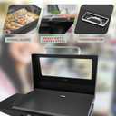 5857 Upgrade Glass Griddle Hinged Lid for Blackstone Omnivore 28 inch (2024 Model) Griddle Lid Hood,Clear View Grill Top Hard Cover for Blackstone 1517 2147 2206 2287 2269 Flat Top Grill Accessories