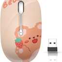 JUHOO Wireless Mouse with Nano Receiver for PC, Laptop, Notebook, Computer, MacBook, Less Noise, Portable Mobile Optical Mice
