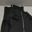 SUUKSESS Women 2 Piece Lounge Matching Set Wide Leg Sweatpan Half Zip Sweatshirt Black Medium