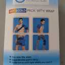Koo-Care Large Flexible Gel Ice Pack & Wrap with Straps for Hot Cold Therapy - Pain Relief for Shoulder Rotator Cuff, Back, Hip, Knee Replacement Surgery, Shin Splint Injuries Reusable - 11" x 14"