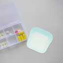 Unomor 2Pcs Reusable Silicone Pill Bags for Travel Transparent Pill Organizer with Open Design Resealable Storage Pouches for Medication