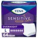 TENA Sensitive Care Overnight Incontinence Underwear for Women, Adult diapers, Large (Waist Sizes 32in–42in), Better Fit, 64 Count (4 packs of 16)