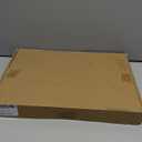 suptek Glass Floating Shelf, 1 Tier Media Shelf for TV Accessories, Flat Black Wall Mount Bracket, 17.6lbs Weight Capacity, Quick Installation, Cable Management, Custom Style, Backless