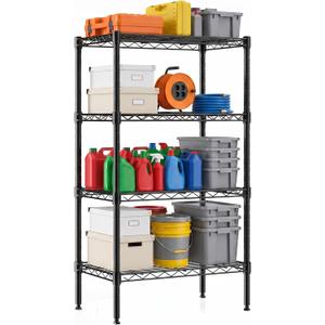 DUMOS 4-Tier Metal Storage Shelves, Shelving Unit, Storage Rack, 23.3" W
