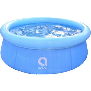 JLeisure Avenli 12014 5.5 Foot x 20 Inch 1 to 2 Person Capacity Prompt Set Kids Above Ground Inflatable Outdoor Backyard Kiddie Swimming Pool, Blue