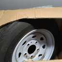 2-Pack Trailer Tires on Rims 4.80-8, 5 Lug Bolt White Wheels, 760 Lbs Load Capacity, 90 PSI - DOT Approved, Load Range C (4.80 x 8)