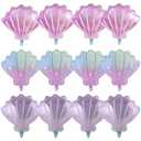 Okayski Shell Foil Balloon Sea Mylar Balloons for Baby Shower Birthday Ocean Themed Party Decoration Supplies