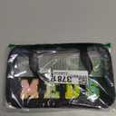 JOJOPOLLO Chenille Letter MEDS Bag Clear Medical Medicine bag for Traveling Preppy Emergency Patch Bag with Handle and Zipper Waterproof Nylon Portable Makeup Bag for Women