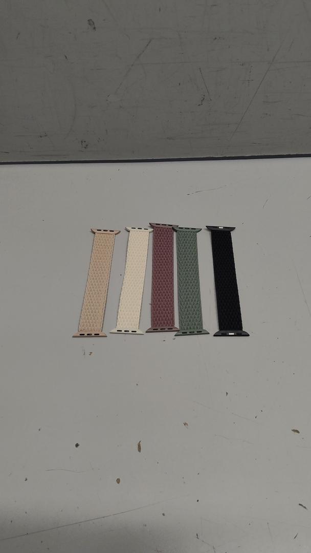 5 Pack Braided Solo Loop Compatible with Apple Watch Bands 40mm 41mm 38mm 42mm 44mm 45mm 46mm 49mm Women Men, Elastic Stretchy Nylon Solace Straps for iWatch Series 11 10 9 8 7 6 5 4 3 Ultra/SE 2