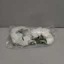 Artificial Roses Single Stem 10pcs Fake Silk Flower Arrangement Bouquet for Home Party Wedding Decoration(White) (White(not Include Vase))