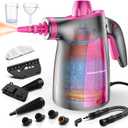 LABIGO Steam Cleaner, Pressurized Handheld Multi-Surface Natural Steam Cleaner with 12pcs Accessory & Safety Lock, Portable Steamer for Cleaning Home, Kitchen, Bathroom, Car, Upholstery, Grout, Window