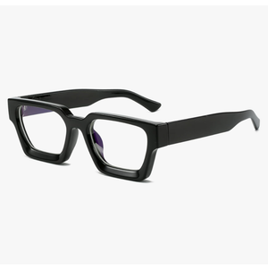 EYLRIM Thick Square Frame Blue Light Glasses for Women Men Non Prescription Computer Eyeglasses
