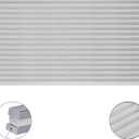NOVINO RV Blinds Pleated Shades,Camper Window Blinds,RV Window Shade for Camper Travel Trailers Motorhome Motor Coach-50 W x 24" L,Gray