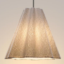 CEOTIS Modern Chandelier, 18" Textured Sofa Fabric Pendant Light for Dining