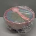 16 Piece Plastic Mixing Bowls with Lids Set - Nesting Bowls Set includes 8 Prep Bowls and 8 Lids, 2-in-1 Spoon-Fork, Large Salad Bowl for Preparing, Serving, and Storing, Dishwasher & Microwave Safe