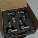 SEALIGHT S2S 9005/HB3 9006/HB4 Light Bulbs Combo, 100,000LM Super Brighter, 6500K Pure White 9005 9006 Fog Bulbs, with Cooling Fan 60K+ Hours Lifespan, 4-Pack