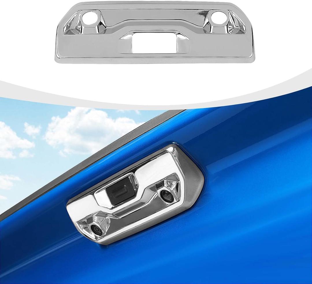 RAZPOY Tailgate Handle Cover Trim Compatible with Chevy Silverado & GMC-Sierra 2019-2024, Chrome