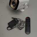 Auto Focus&1080PMagcubic Mini Smart Projector with 4K Support, Portable Projector with Wifi and Bluetooth, 5W Speaker, Built in Apps, Voice Control, Outdoor Movie Projector (White)