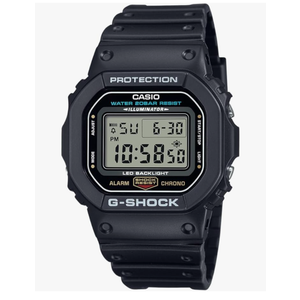 Casio Men's G-Shock Quartz Watch with Resin Strap, Black, 20 (Model: DW5600UE)