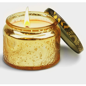 Wholesale Transparent Tea Embossed Glass Candle Jar Glass Canister Aromatherapy Candle Table Decorative Glass Container