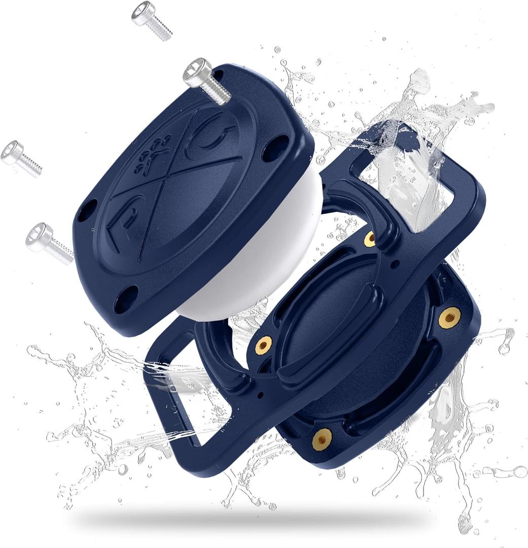 Pup Culture IP68 Waterproof AirTag Dog Collar Holder | 2.5X Stronger Than Competitors - Track Your Pet Using Apple AirTag Technology Without a Subscription | Dustproof - Doesnt Hurt Your Collar