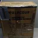 Alpcour Bike Trainer Stand for Indoor Riding  Portable Foldable Magnetic Stainless Steel Indoor Trainer, Noise Reduction, 6 Resistance Settings & Bag  Stationary Exercise for Road & Mountain Bikes