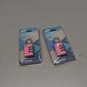 2 x XD25 3-Digit Combination Small Mini Padlock, Pink, 1-Pack