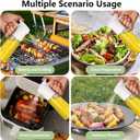 NYXVAULTA 300ml Glass Olive Oil Spray Bottle : (Only supports spray use), with precise dosage control. Suitable for kitchen and air fryer, applicable to salad, frying, and grilling scenarios. (White)