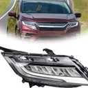 RH Full LED Headlights Assembly Compatible with 2018-2020 Honda Odyssey Headlamp Right Passenger Side Replacement 33100THRA21 HO2503189