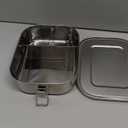 UPTRUST Leak Proof Stainless Steel Bento Lunch Container, (47OZ/1400ML) Metal Bento Lunch Box for Kids or Adults, 3 Compartment Packing Box for Work Lunch